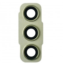 Стекло камеры для Samsung G990B Galaxy S21 FE 5G, зеленое (Olive), с рамкой