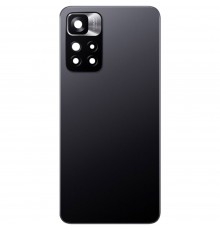 Задняя панель корпуса для Xiaomi Redmi Note 11 Pro Plus 5G, черная (Mysterious Black), Copy + стекло камеры