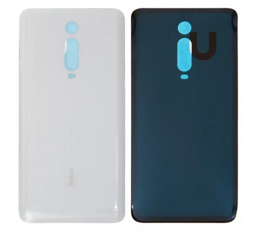 Задня панель корпусу для Xiaomi Redmi K20, Redmi K20 Pro, біла, Лого Redmi