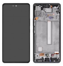 Дисплей для Samsung A536 Galaxy A53 5G, черный, с рамкой, Original (PRC)