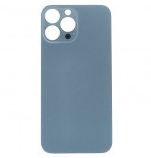 Задняя панель корпуса для iPhone 13 Pro Max, голубая, не нужно снимать стекло камеры, Original (PRC), sierra Blue, big hole