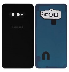 Задня панель корпусу для Samsung G970 Galaxy S10e, чорна (Prism Black) + скло камери