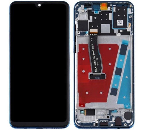 Дисплей для Huawei P30 Lite, синий (Peacock Blue), с рамкой, Original (PRC), (48 MP)