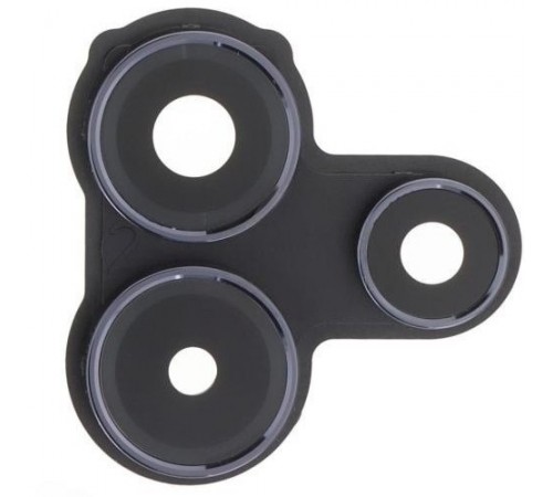 Скло камери для Xiaomi Redmi Note 14 Pro 5G, чорне, з рамкою, midnight black