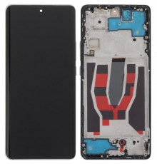 Дисплей для Oppo Reno 10, сріблястий (Silvery Gray), з рамкою, Original (PRC), версія BOE