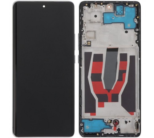 Дисплей для Oppo Reno 10, сріблястий (Silvery Gray), з рамкою, Original (PRC), версія BOE