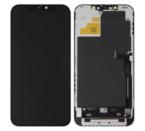 Дисплей для iPhone 12 Pro Max, черный, с рамкой, Copy, (TFT), JK Дисплей для iPhone 12 Pro Max, черный, с рамкой, Copy, (TFT), JK