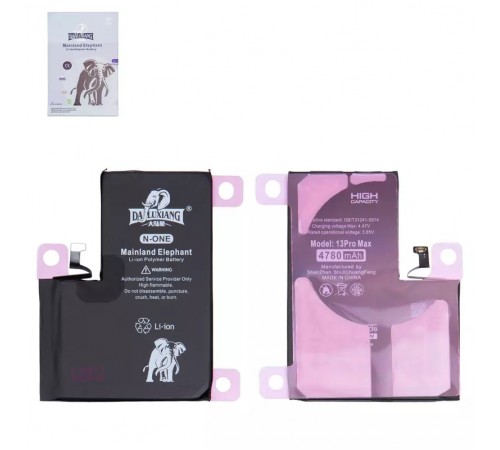Акумулятор Da Luxiang для Apple iPhone 13 Pro Max, Li-ion, 3,85 В, 4780 мА·год, підвищена ємність, original IC