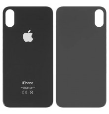 Задняя панель корпуса для iPhone X, черная, не нужно снимать стекло камеры, big hole