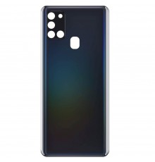 Задняя панель корпуса для Samsung A217 Galaxy A21s, черная + стекло камеры