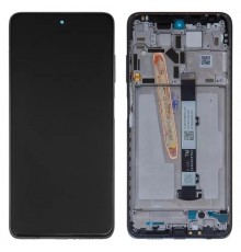 Дисплей для Xiaomi Poco X3 NFC, Poco X3 Pro, чорний, з рамкою, Original (PRC), M2102J20SG, M2102J20SI, M2007J20CG, M2007J20CT