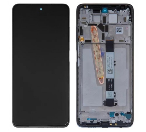 Дисплей для Xiaomi Poco X3 NFC, Poco X3 Pro, чорний, з рамкою, Original (PRC), M2102J20SG, M2102J20SI, M2007J20CG, M2007J20CT