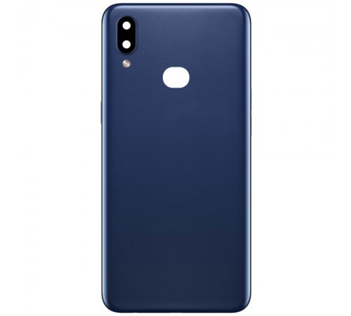 Задняя панель корпуса для Samsung A107F/DS Galaxy A10s, синяя, Copy + стекло камеры Задняя панель корпуса для Samsung A107F/DS Galaxy A10s, синяя, Copy + стекло камеры
