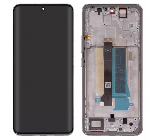 Дисплей для Xiaomi Redmi Note 13 Pro Plus, білий (Moonlight White), з рамкою, Original (PRC), 23090RA98C, 23090RA98G, 23090RA98I