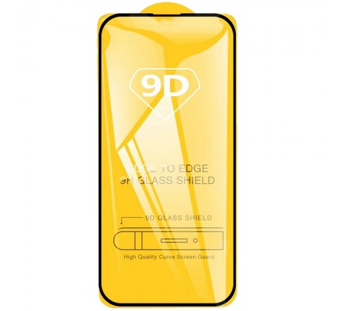 Защитное стекло для Apple iPhone 16 Pro Max, совместимо с чехлом, Full Glue, (без упаковки), черный