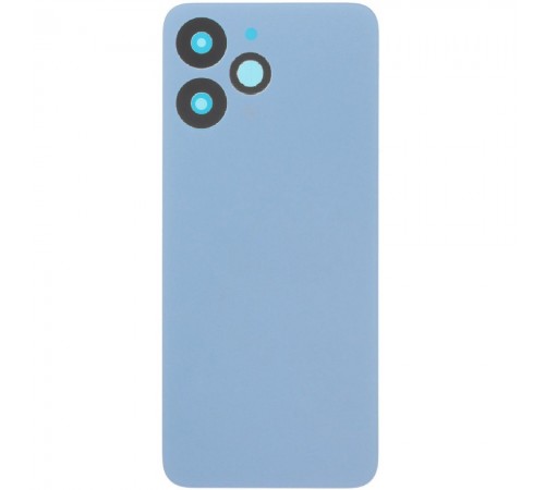 Задняя панель корпуса для Xiaomi Redmi 12, синяя (Sky Blue), Copy + стекло камеры