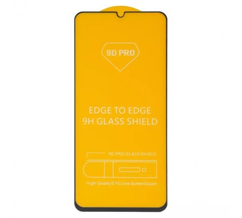 Защитное стекло для Realme C61, C63 4G, совместимо с чехлом, Full Glue, (без упаковки), черный