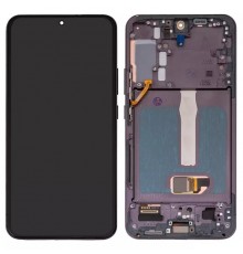 Дисплей для Samsung S906B Galaxy S22 Plus 5G, черный, с рамкой, High Copy original LCD size, (OLED)