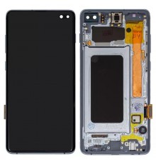 Дисплей для Samsung G975 Galaxy S10 Plus, синий, с рамкой, Original, сервисная упаковка, prism blue, #GH82-18849C/GH82-18834C