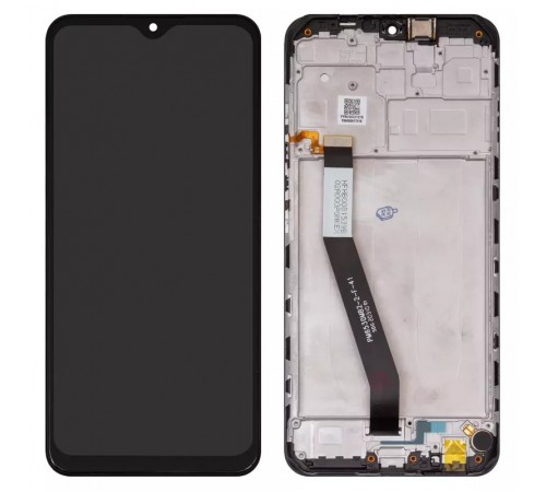 Дисплей для Xiaomi Redmi 9, чорний, з рамкою, (Box), M2004J19G, M2004J19C