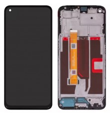 Дисплей для Oppo A54 5G, A74 5G, A93 5G, черный, с рамкой, Original (PRC), CPH2195, OPG02, CPH2197, CPH2263, PCGM00, PEHM00, PEHT00