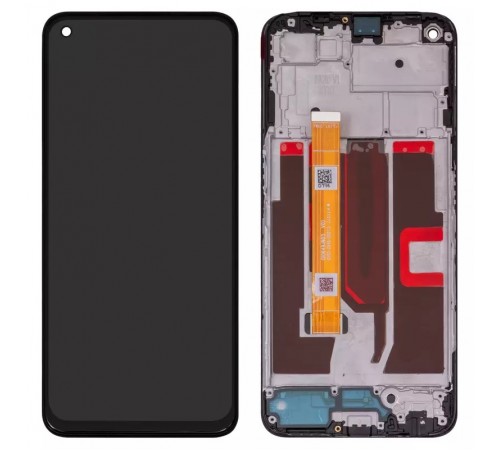 Дисплей для Oppo A54 5G, A74 5G, A93 5G, чорний, з рамкою, Original (PRC), CPH2195, OPG02, CPH2197, CPH2263, PCGM00, PEHM00, PEHT00