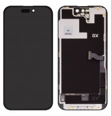 Дисплей для iPhone 14 Pro, чорний, з рамкою, High Copy (OLED), OEM hard