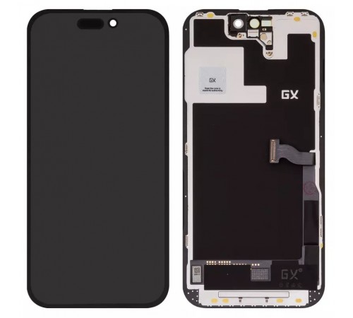 Дисплей для iPhone 14 Pro, чорний, з рамкою, High Copy (OLED), OEM hard
