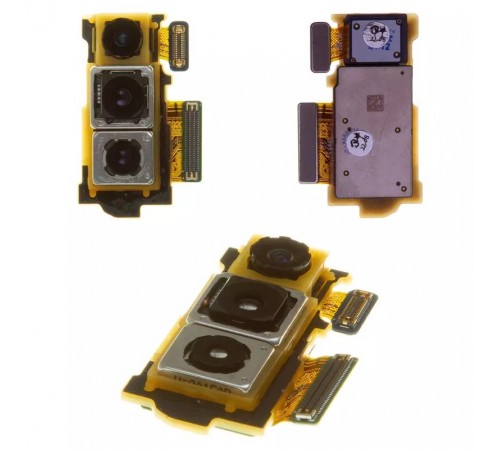 Камера для Samsung G973 Galaxy S10, G975 Galaxy S10 Plus, основная, тройная, Wide+Ultrawide+Telephoto, 12MP+16MP+12MP, Original (PRC)