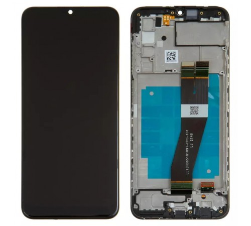 Дисплей для Samsung A037G Galaxy A03s, чорний, з рамкою, Original (PRC), з чорним шлейфом, (162x72 mm) Дисплей для Samsung A037G Galaxy A03s, чорний, з рамкою, Original (PRC), з чорним шлейфом, (162x72 mm)