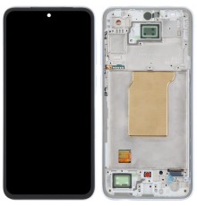 Дисплей для Samsung A356 Galaxy A35 5G, блакитний (Ice Blue), з рамкою, Original
