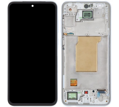 Дисплей для Samsung A356 Galaxy A35 5G, голубой (Ice Blue), с рамкой, Original