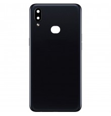 Задня панель корпусу для Samsung A107F/DS Galaxy A10s, чорна + скло камери