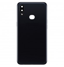 Задняя панель корпуса для Samsung A107F/DS Galaxy A10s, черная + стекло камеры