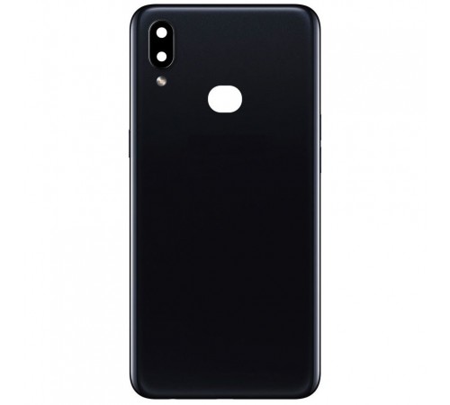 Задня панель корпусу для Samsung A107F/DS Galaxy A10s, чорна + скло камери