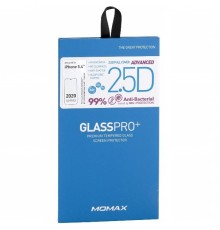 Защитное стекло для Apple iPhone 12 mini, 2.5D, Glass Pro+ Full Cover Anti-Bacterial Screen Protector, Momax (PZAP20SF1D), черный