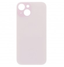 Задняя панель корпуса для iPhone 15, розовая, не нужно снимать стекло камеры, Original (PRC), big hole