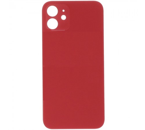Задняя панель корпуса для iPhone 12, красная, не нужно снимать стекло камеры, Original (PRC), big hole