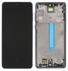 Дисплей для Samsung A736 Galaxy A73 5G, серый, с рамкой, High Copy (OLED), с широкой рамкой