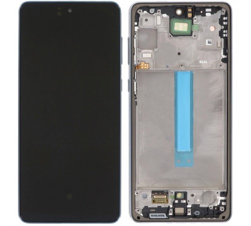 Дисплей для Samsung A736 Galaxy A73 5G, серый, с рамкой, High Copy (OLED), с широкой рамкой