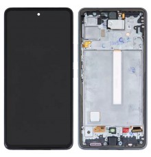 Дисплей для Samsung A536 Galaxy A53 5G, черный, с рамкой, Original, сервисная упаковка, #GH82-28024A