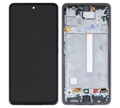 Дисплей для Samsung A536 Galaxy A53 5G, черный, с рамкой, Original, сервисная упаковка, #GH82-28024A