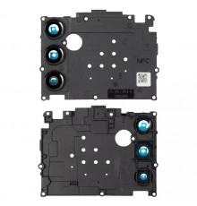 Скло камери для Samsung A145 Galaxy A14, чорне, з рамкою