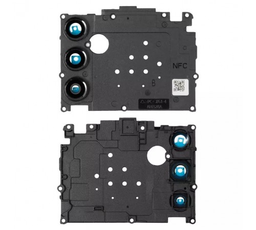 Скло камери для Samsung A145 Galaxy A14, чорне, з рамкою