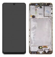 Дисплей для Samsung A315 Galaxy A31, черный, с рамкой, Original (PRC)