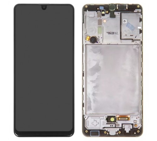 Дисплей для Samsung A315 Galaxy A31, чорний, з рамкою, Original (PRC)