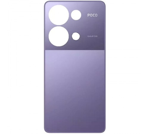 Задняя панель корпуса для Xiaomi Poco M6 Pro 4G, фиолетовая