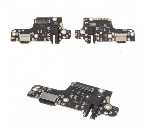 Шлейф для Xiaomi Redmi Note 9 Pro, Redmi Note 9S, коннектора зарядки, коннектора наушников, микрофона, плата зарядки, High Copy