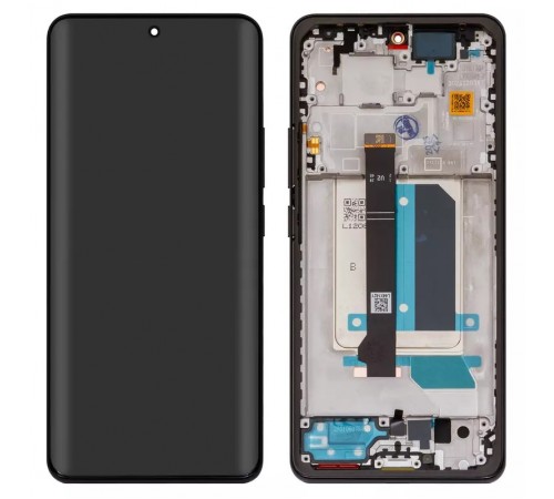 Дисплей для Xiaomi Redmi Note 14 Pro Plus 5G, чорний (Midnight Black), з рамкою, Original (PRC), 24115RA8EG