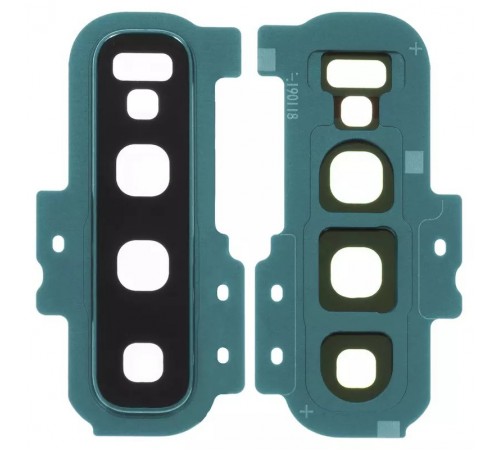 Скло камери для Samsung G975 Galaxy S10 Plus, зелене (Prism Green), з рамкою